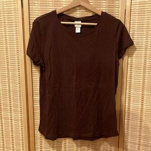 Women’s Maroon Short Sleeved Top